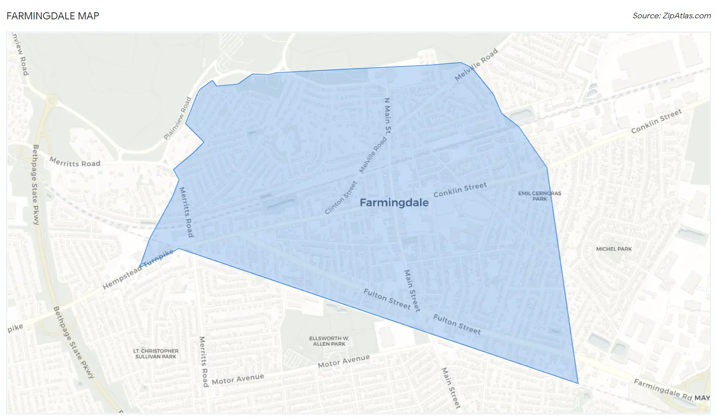 Farmingdale Map