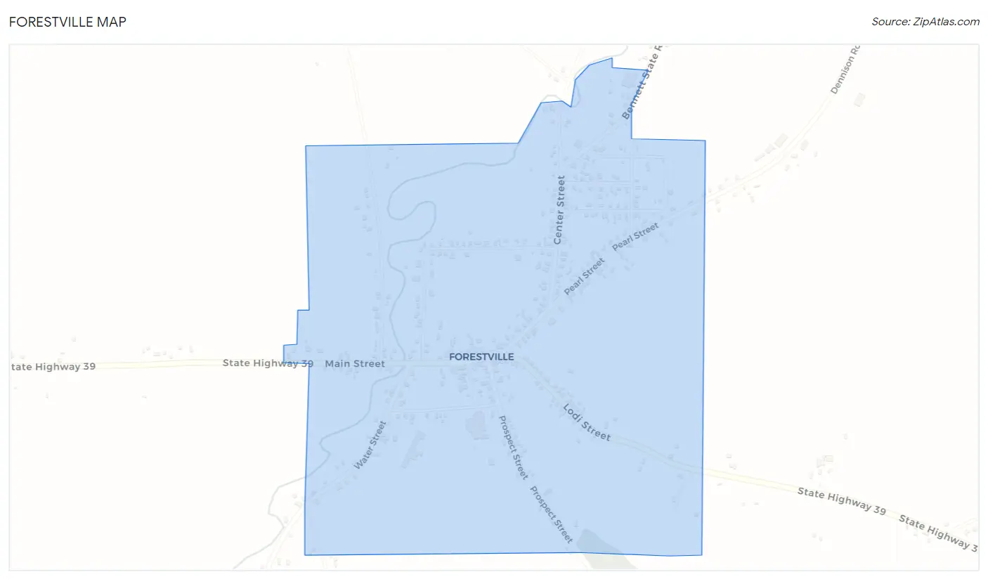 Forestville Map