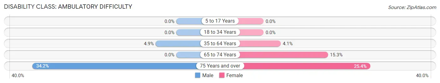 Disability in Garden City South: <span>Ambulatory Difficulty</span>