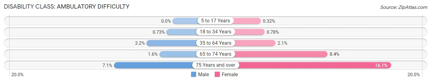 Disability in Garden City: <span>Ambulatory Difficulty</span>