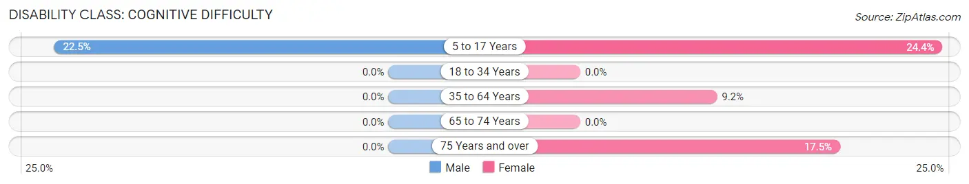 Disability in Grahamsville: <span>Cognitive Difficulty</span>