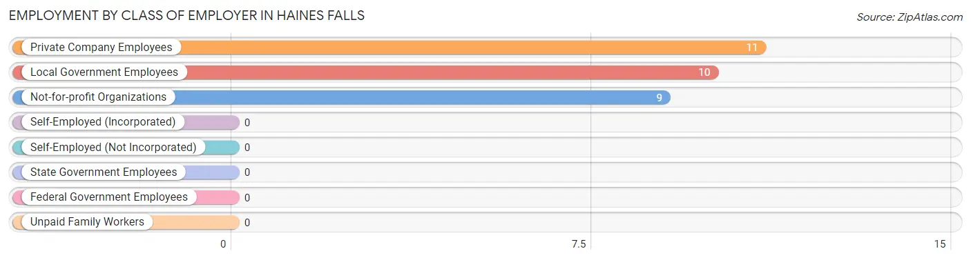 Employment by Class of Employer in Haines Falls