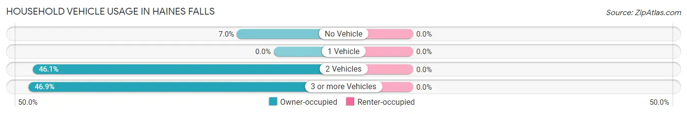 Household Vehicle Usage in Haines Falls