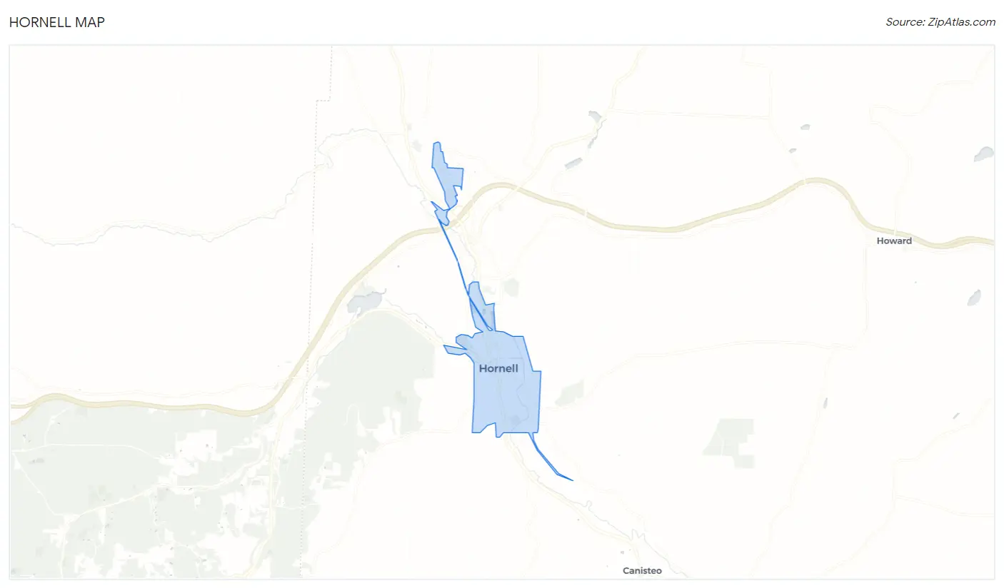 Hornell Map