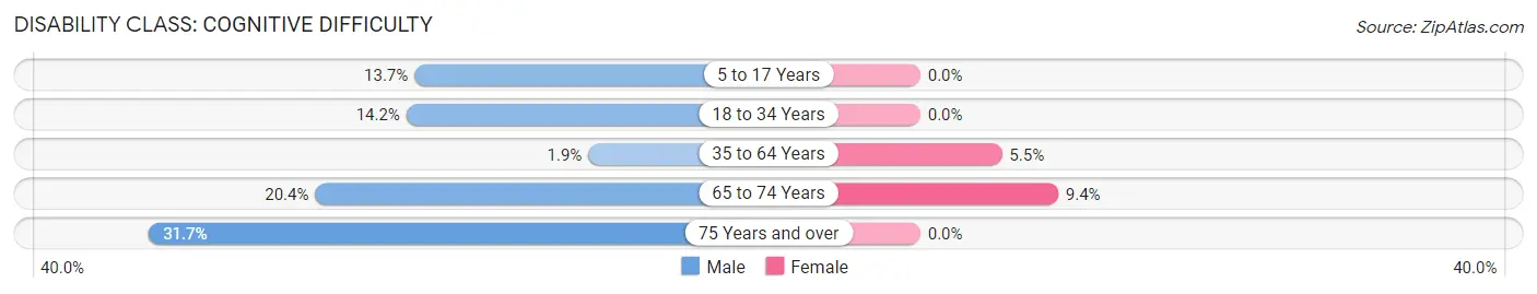 Disability in Hyde Park: <span>Cognitive Difficulty</span>