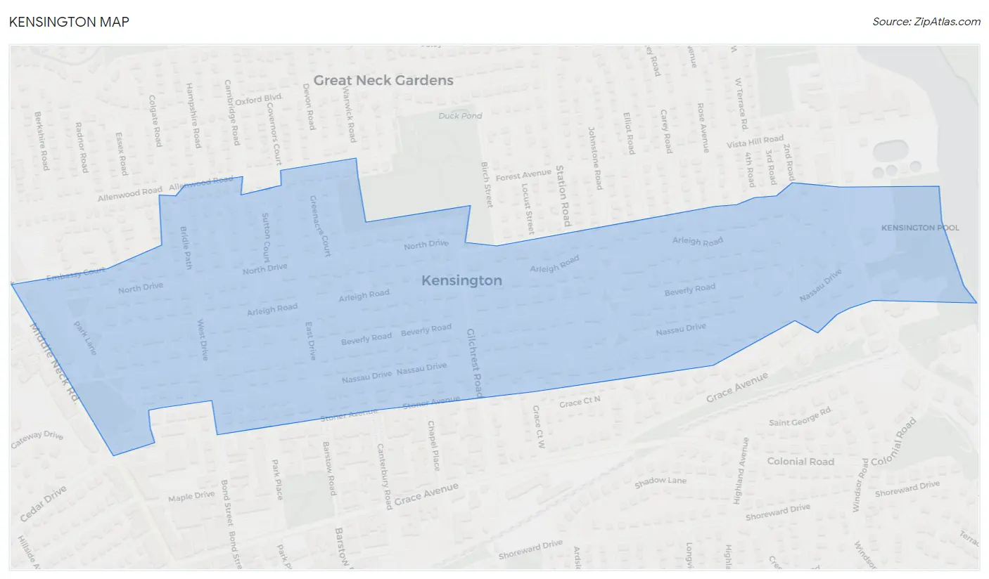 Kensington Map