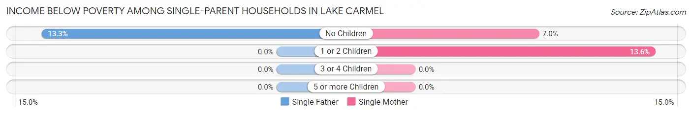 Income Below Poverty Among Single-Parent Households in Lake Carmel