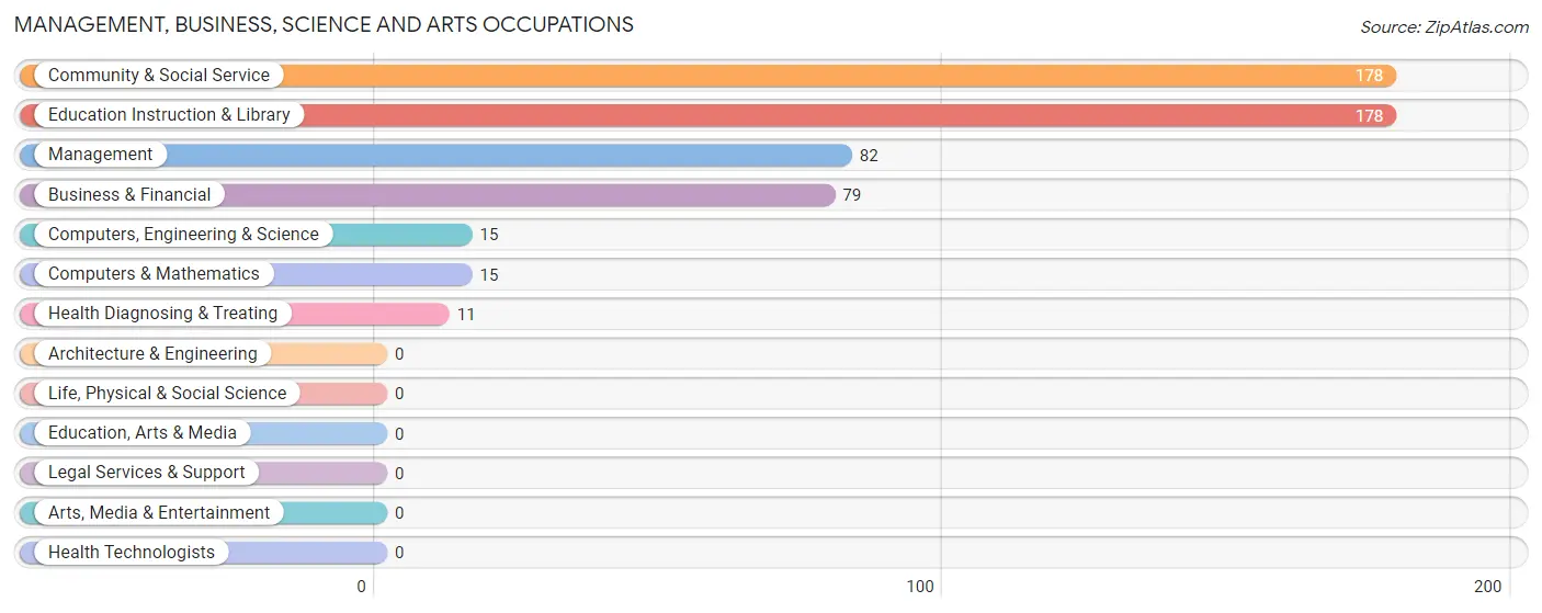 Management, Business, Science and Arts Occupations in Lake Luzerne