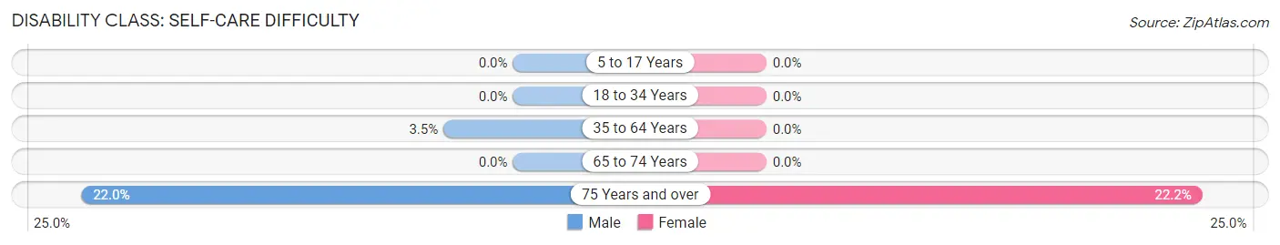 Disability in Lake Placid: <span>Self-Care Difficulty</span>