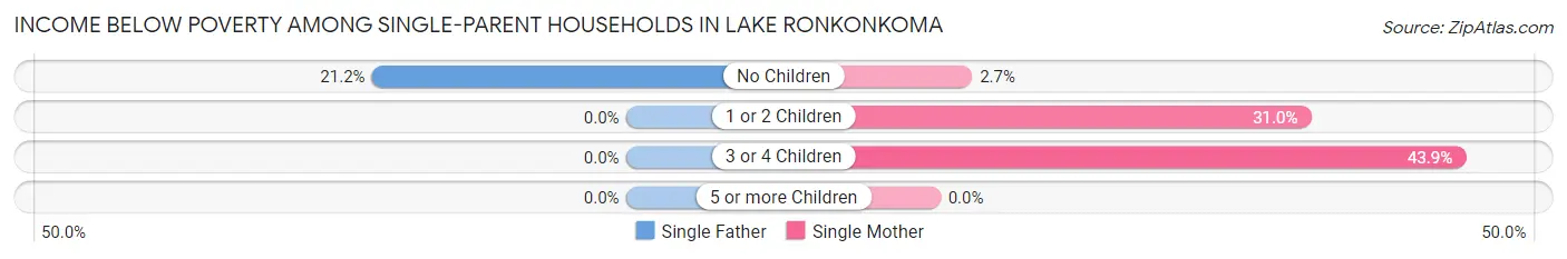 Income Below Poverty Among Single-Parent Households in Lake Ronkonkoma
