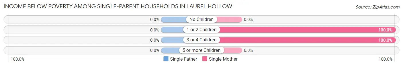Income Below Poverty Among Single-Parent Households in Laurel Hollow