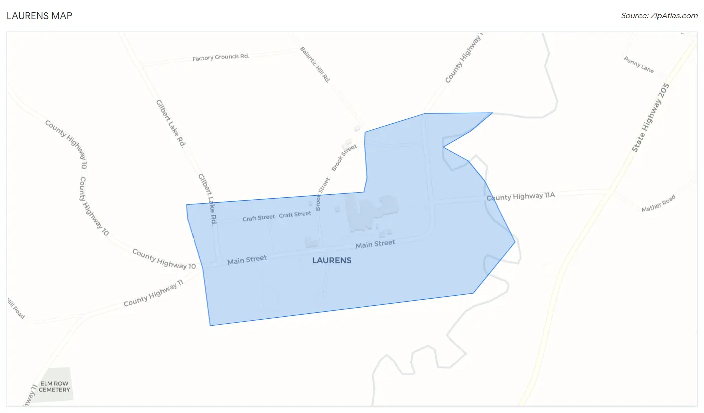 Laurens Map