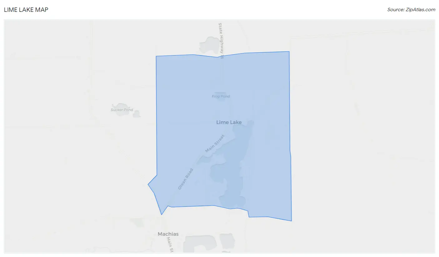 Lime Lake Map