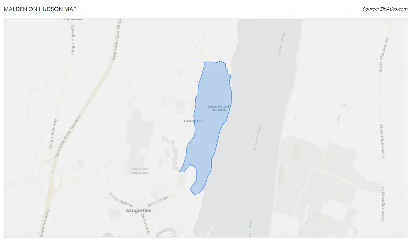 Malden On Hudson Map