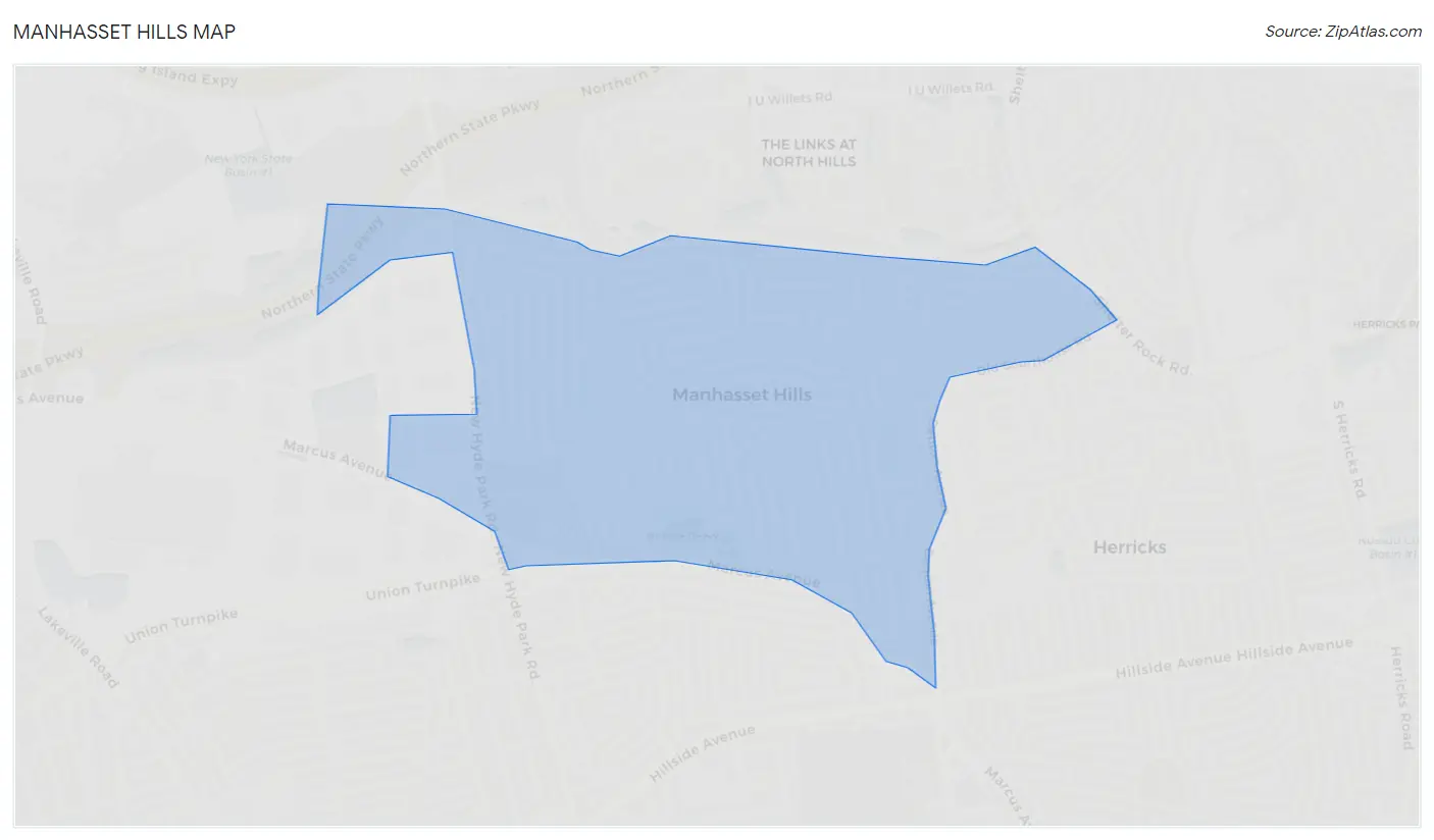 Manhasset Hills Map