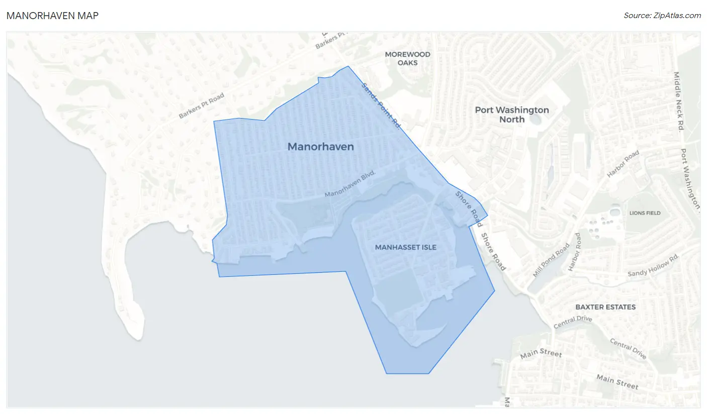 Manorhaven Map