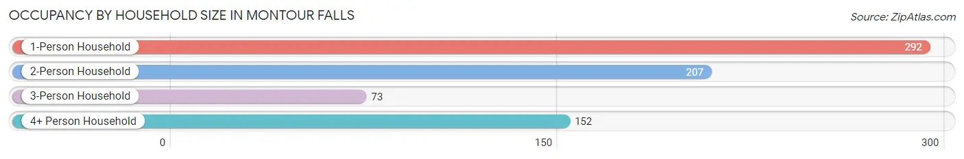 Occupancy by Household Size in Montour Falls