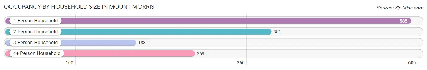 Occupancy by Household Size in Mount Morris