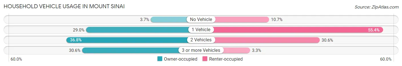 Household Vehicle Usage in Mount Sinai