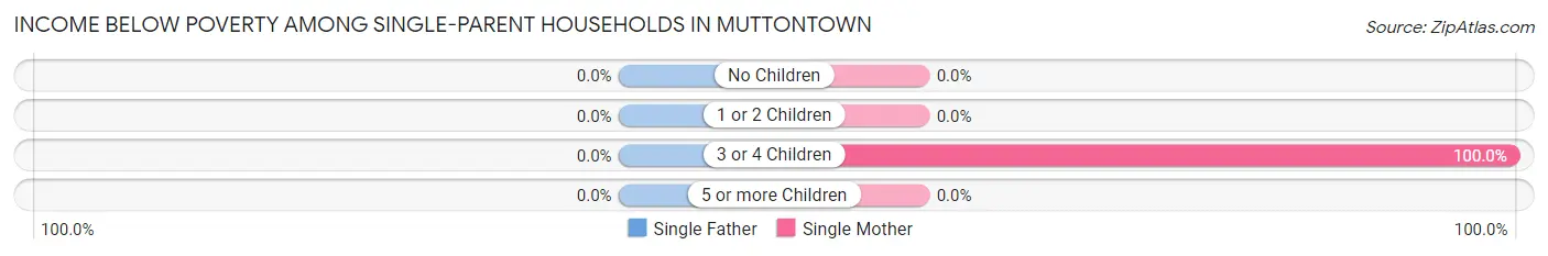 Income Below Poverty Among Single-Parent Households in Muttontown