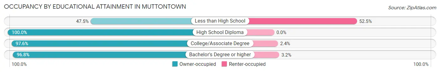 Occupancy by Educational Attainment in Muttontown