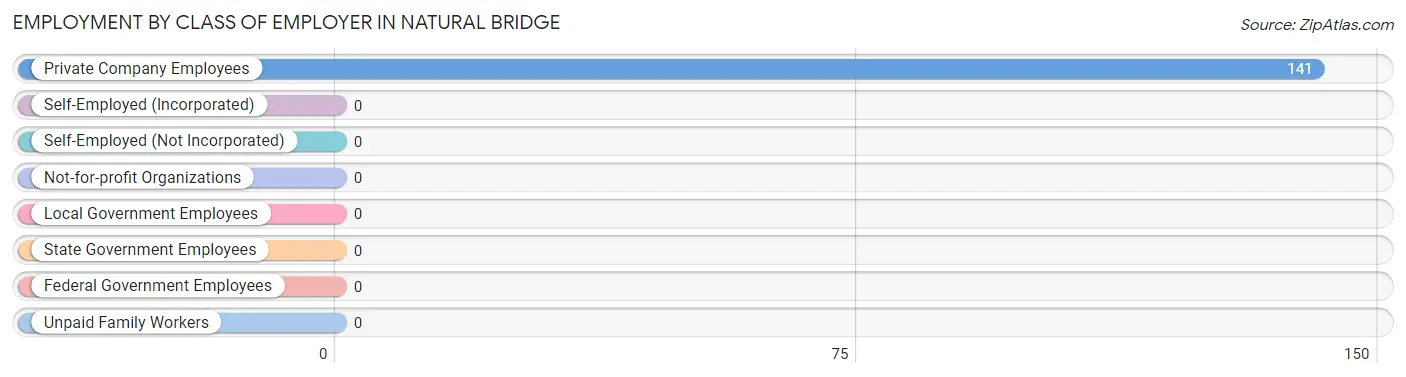 Employment by Class of Employer in Natural Bridge