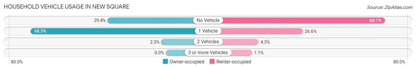 Household Vehicle Usage in New Square