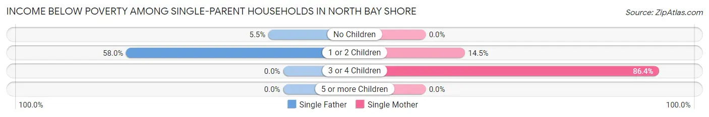 Income Below Poverty Among Single-Parent Households in North Bay Shore