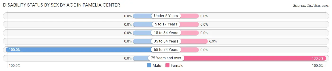 Disability Status by Sex by Age in Pamelia Center