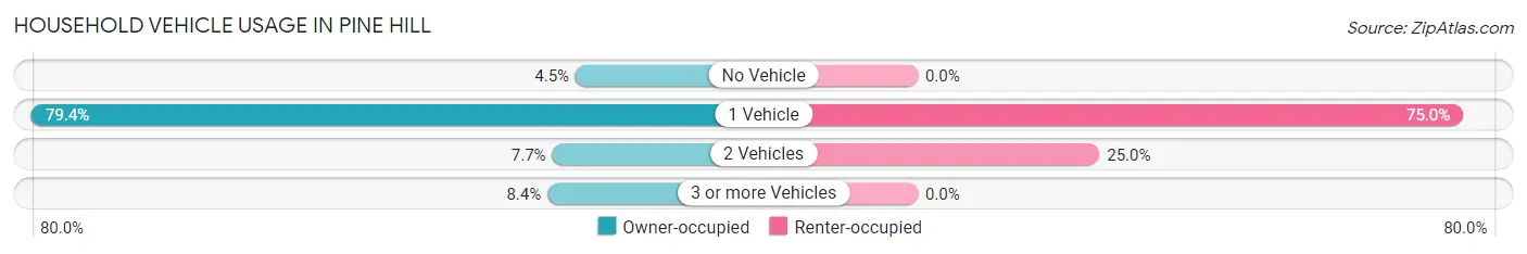 Household Vehicle Usage in Pine Hill