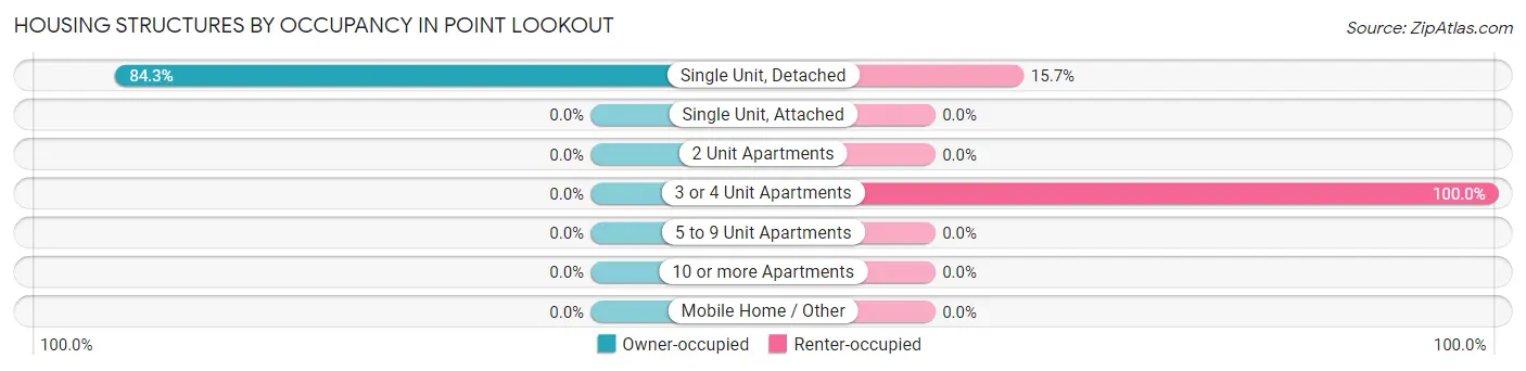 Housing Structures by Occupancy in Point Lookout