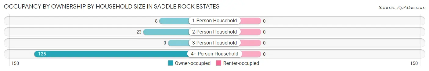Occupancy by Ownership by Household Size in Saddle Rock Estates