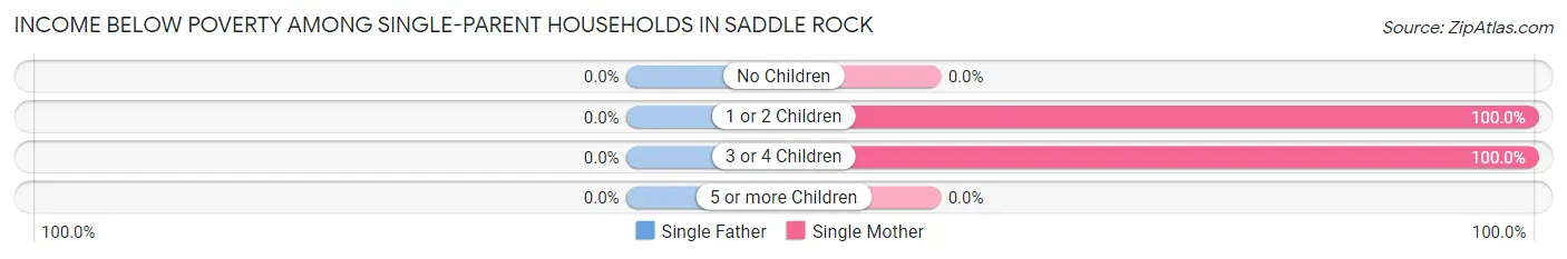 Income Below Poverty Among Single-Parent Households in Saddle Rock
