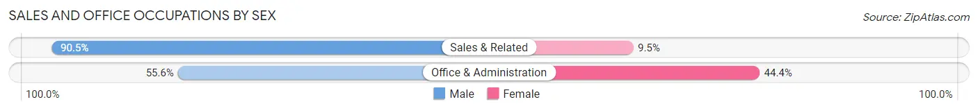 Sales and Office Occupations by Sex in Schenevus