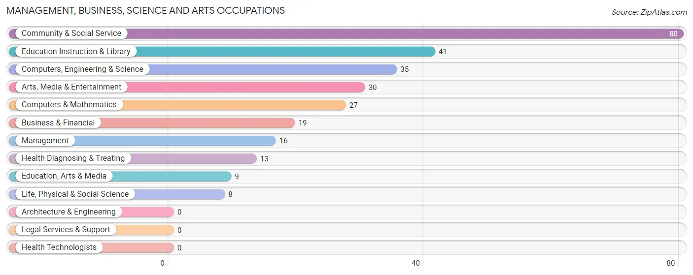 Management, Business, Science and Arts Occupations in Siena College