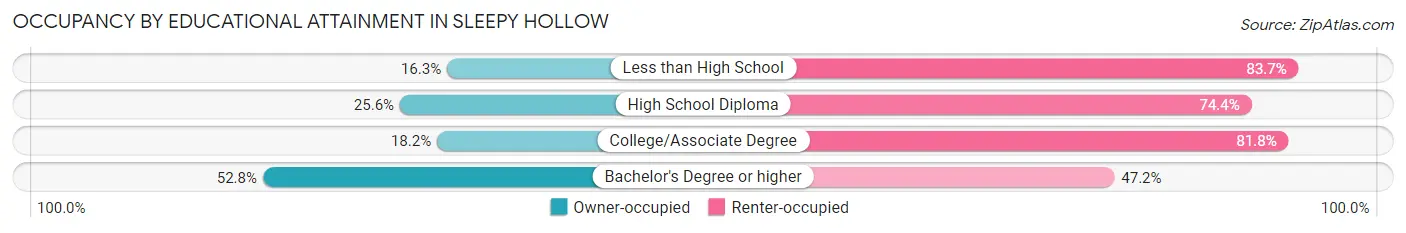 Occupancy by Educational Attainment in Sleepy Hollow