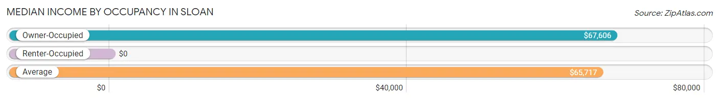 Median Income by Occupancy in Sloan