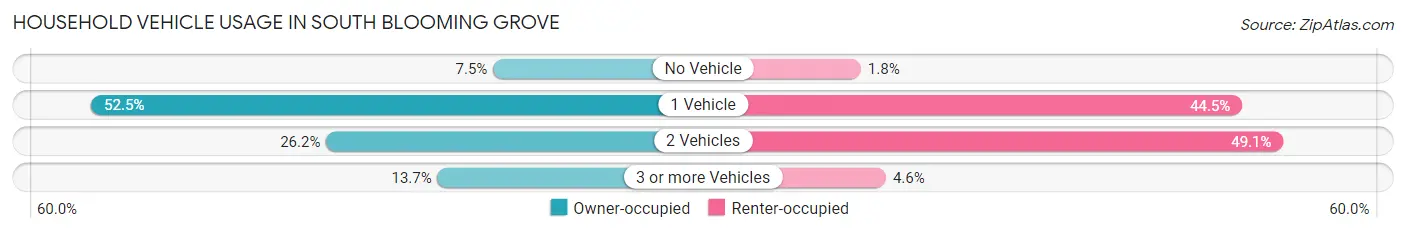 Household Vehicle Usage in South Blooming Grove