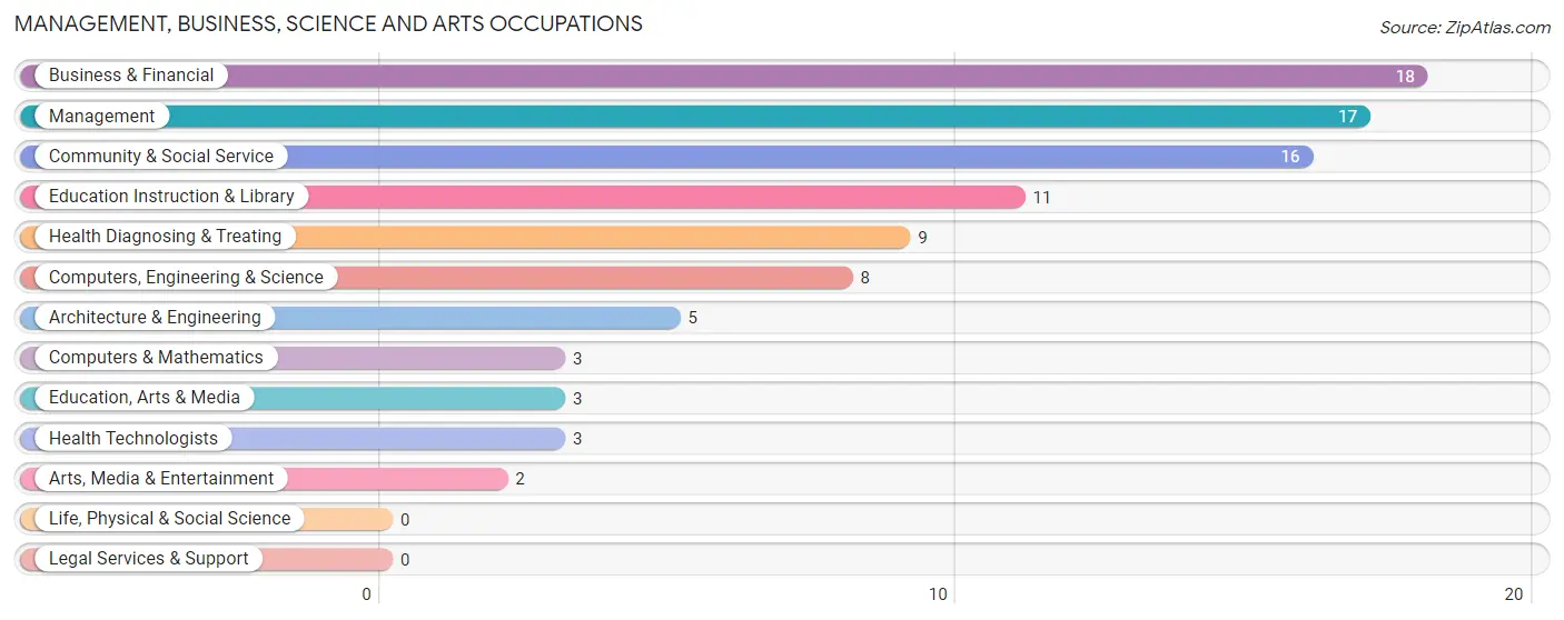 Management, Business, Science and Arts Occupations in South Dayton