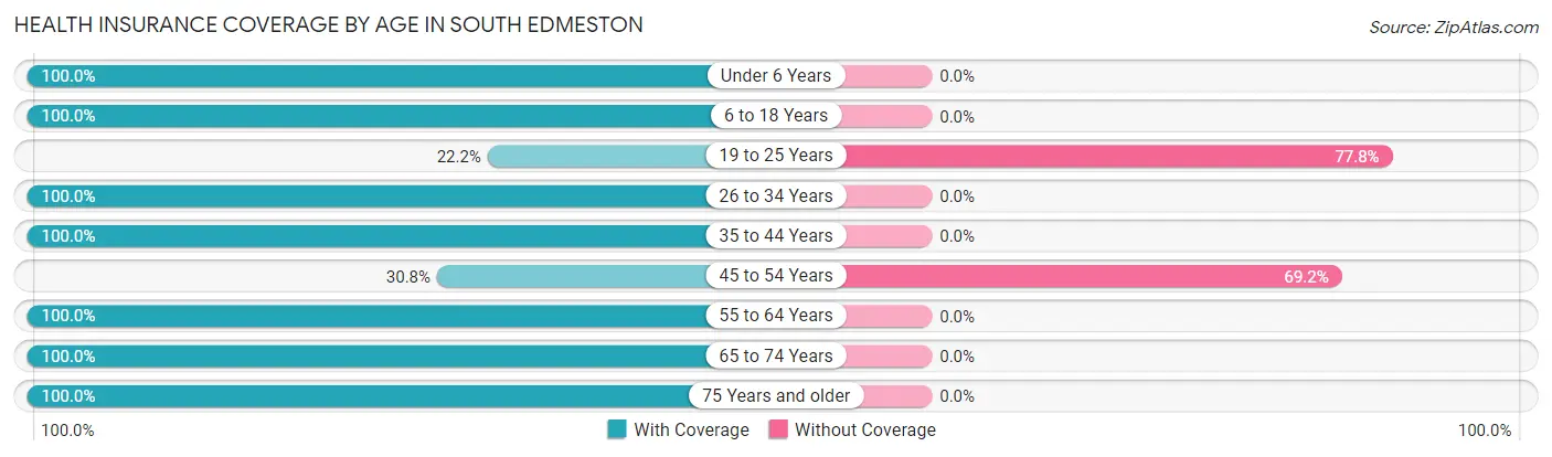 Health Insurance Coverage by Age in South Edmeston