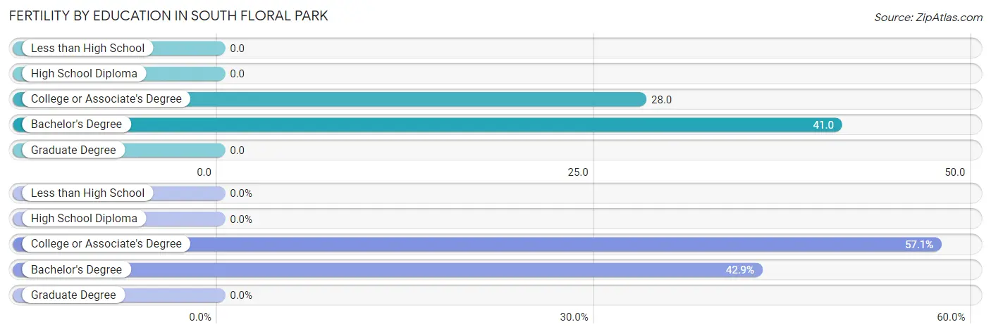 Female Fertility by Education Attainment in South Floral Park