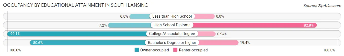 Occupancy by Educational Attainment in South Lansing