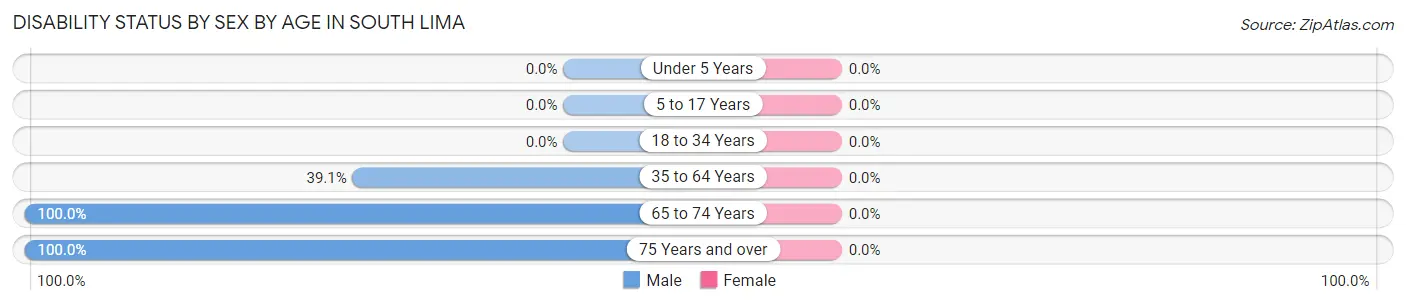 Disability Status by Sex by Age in South Lima