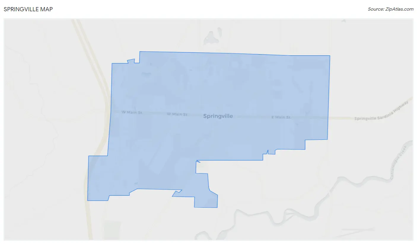 Springville Map