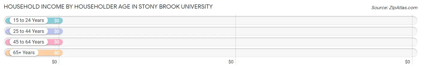 Household Income by Householder Age in Stony Brook University