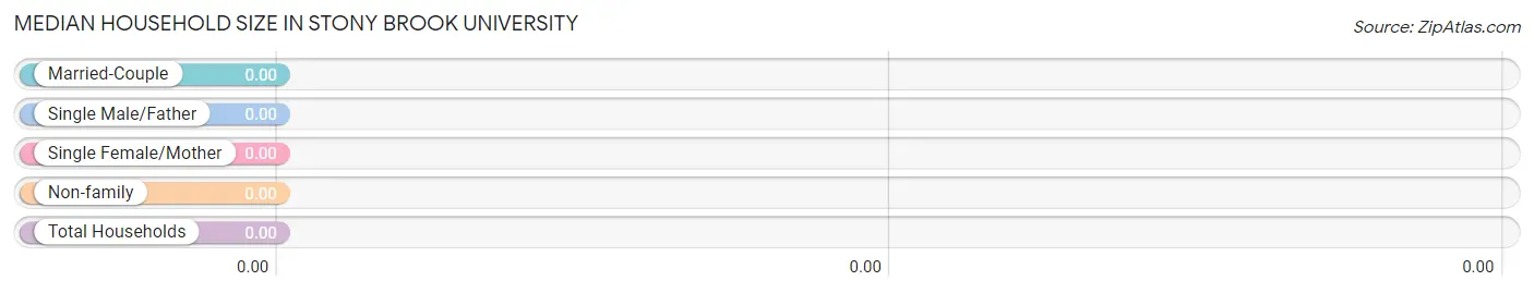 Median Household Size in Stony Brook University