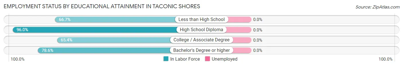 Employment Status by Educational Attainment in Taconic Shores
