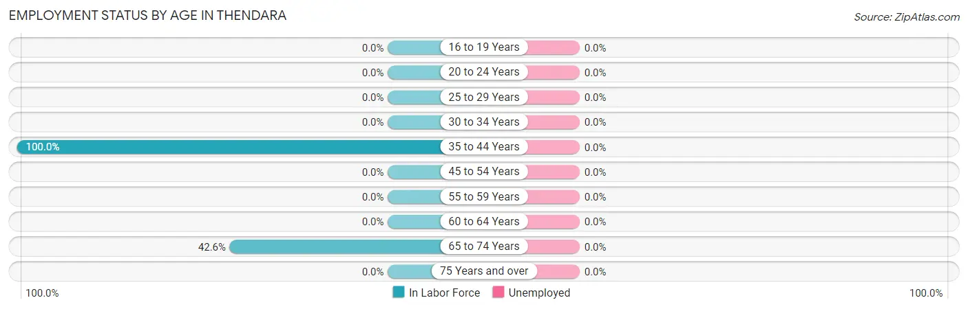 Employment Status by Age in Thendara