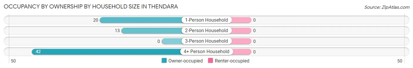 Occupancy by Ownership by Household Size in Thendara