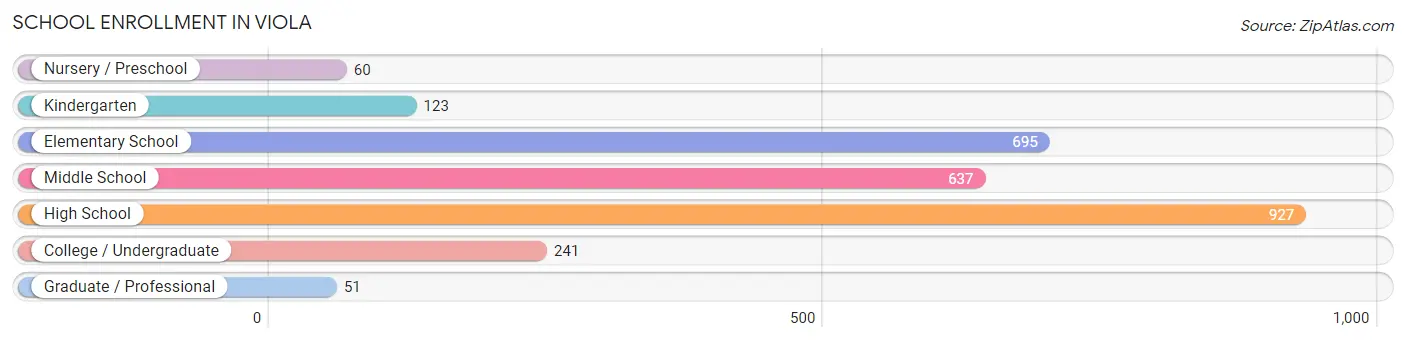 School Enrollment in Viola